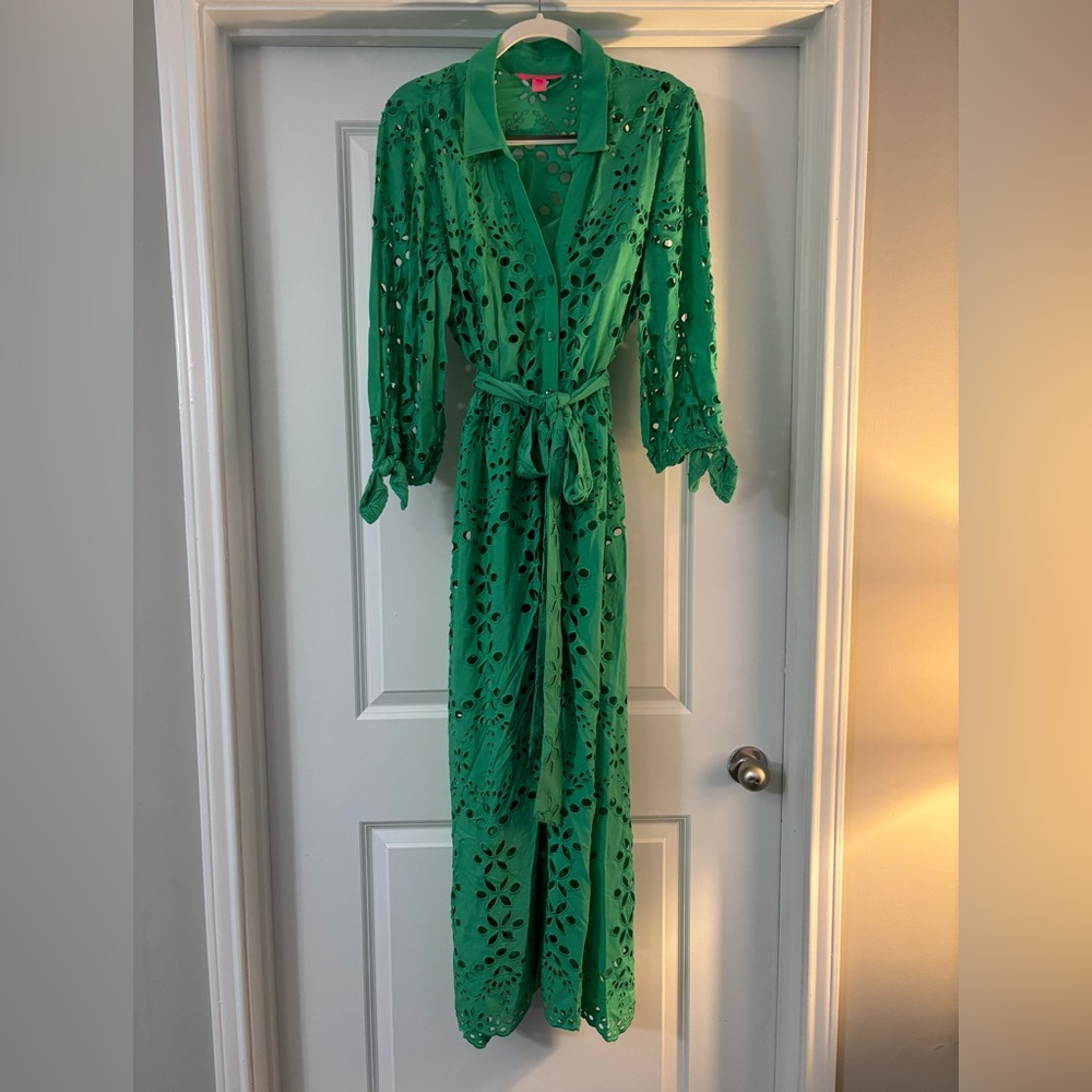 Lilly Pulitzer Amrita Eyelet Midi Dress